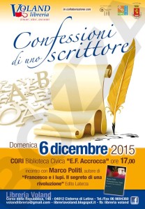 CONFESSIONI DI UNO SCRITTORE - LOCANDINA