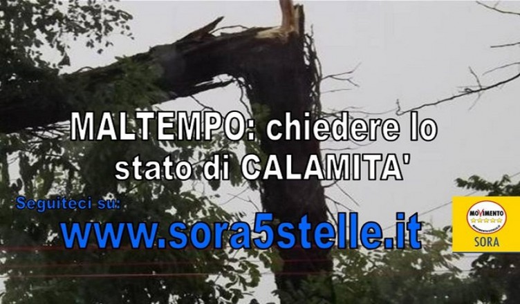 maltempo sora calamità