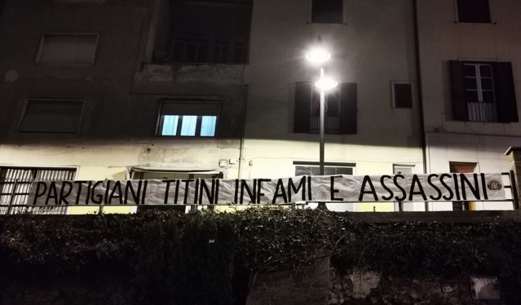 Giorno Ricordo striscioni CasaPound Frosinone