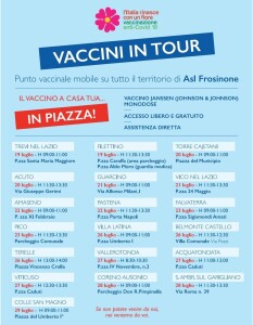 calendario vaccini in tour ciociaria