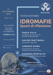Idromafie spunti di riflessione