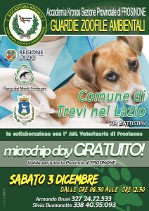 locandina trevi Nel Lazio 3 dicembre