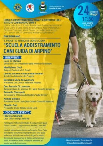 Presentazione del Progetto Lions Interclub Scuola Cani guida per non Vedenti