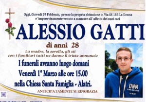 alessio gatti manifesto funebre