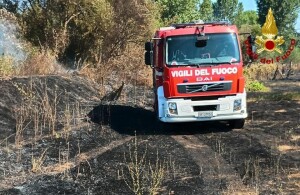 incendio ceccano vigili del fuoco