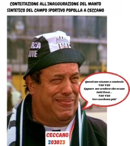 L’assurda inaugurazione del manto sintetico del campo Popolla Ceccano