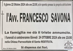 AVV FRANCESCO SAVONA