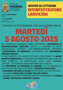 DISINFESTAZIONE FR 5 AGOSTO