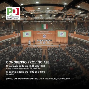 Pd Pontecorvo su prossimo congresso e situazione per comunali
