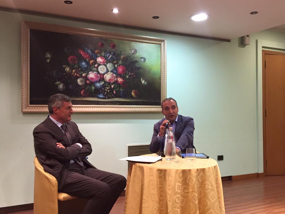 L'incontro al Rotary club di Frosinone con Tersigni e Macioce