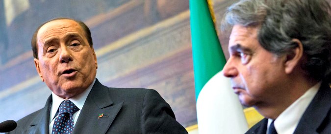 Foto Roberto Monaldo / LaPresse
19-02-2014 Roma
Politica
Camera dei Deputati - Consultazioni del Presidente del Consiglio incaricato Matteo Renzi
Nella foto Paolo Romani, Silvio Berlusconi, Renato Brunetta (Forza Italia)

Photo Roberto Monaldo / LaPresse
19-02-2014 Rome (Italy)
Chamber of Deputies - Consultations by Matteo Renzi to form a government
In the photo Paolo Romani, Silvio Berlusconi, Renato Brunetta (Forza Italia)