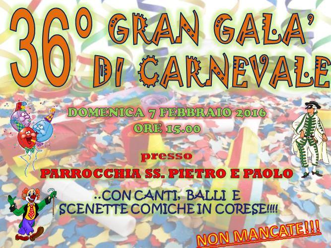 GRAN GALA' DI CARNEVALE