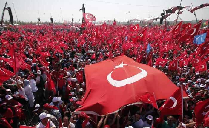 Aftermath of an attempted coup d'etat in Turkey