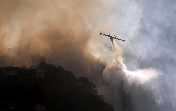 Southern France forest fire