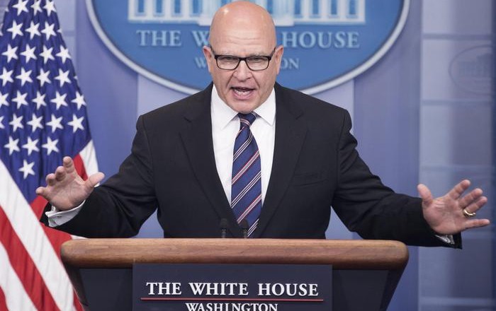 National Security Advisor H.R. McMaster briefs the White House Press Corps