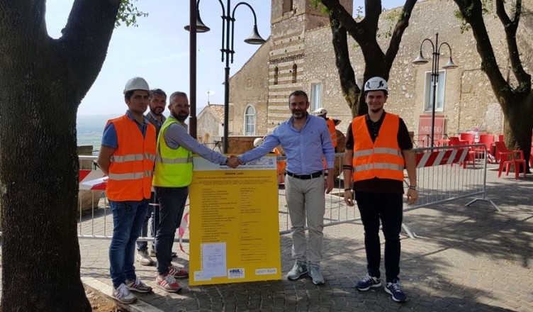 sindaco-cori-mauro-de-lillis-rappresentanti-open-fiber-e-infratel