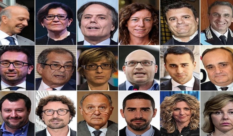 Ecco, il governo Conte; 18 ministri, 5 donne