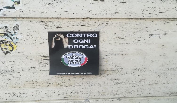 casapound-contro-droga
