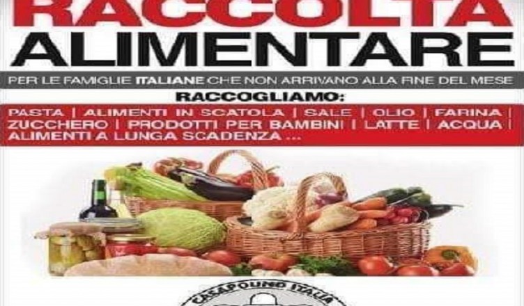 RACCOLTA ALIMENTARE CASAPOUND SORA 2019