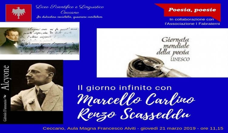 giornata poesia 21 marzo 2019