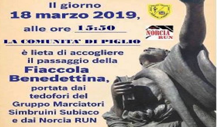 manifesto fiaccola benedettina