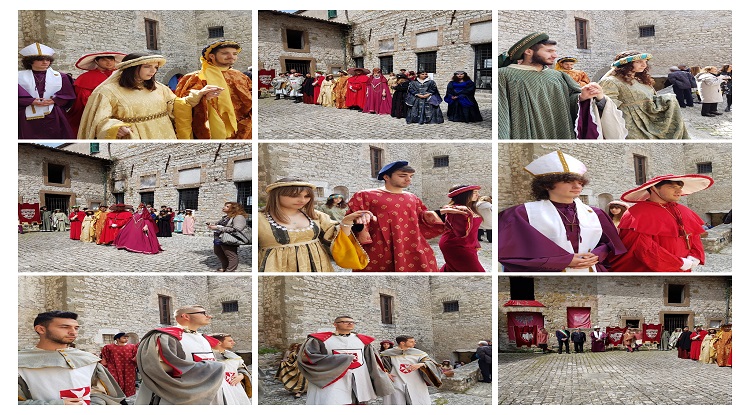 collage corteo castello