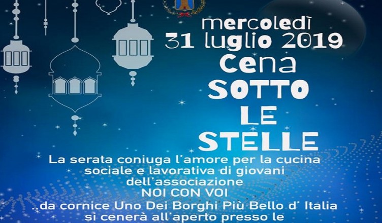 cena sotto le stelle