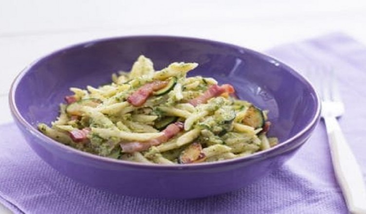 Trofie zucchine pancetta