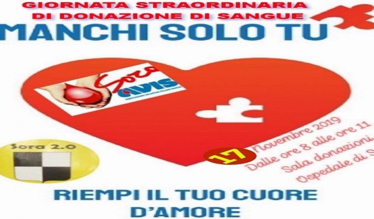 donazione sangue sora