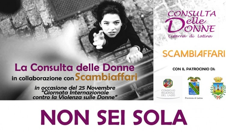 non sei sola CISTERNA