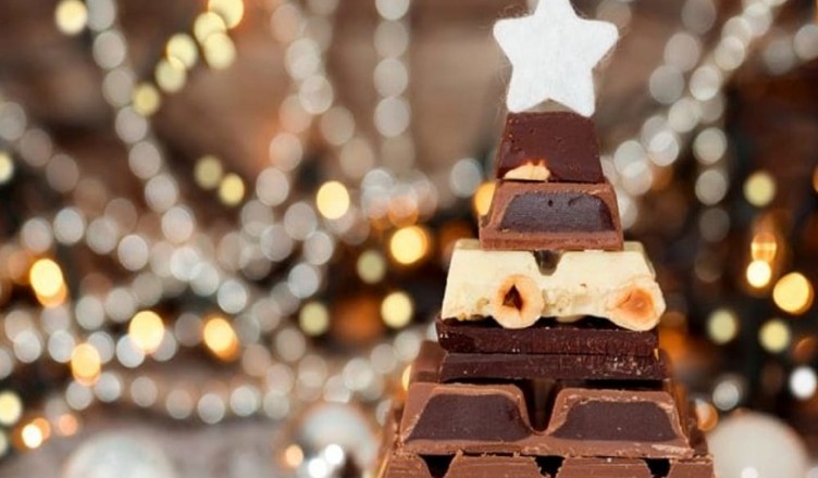 albero natale cioccolato