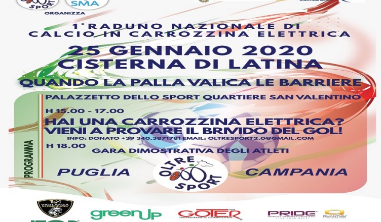 raduno calcio carrozina elettrica