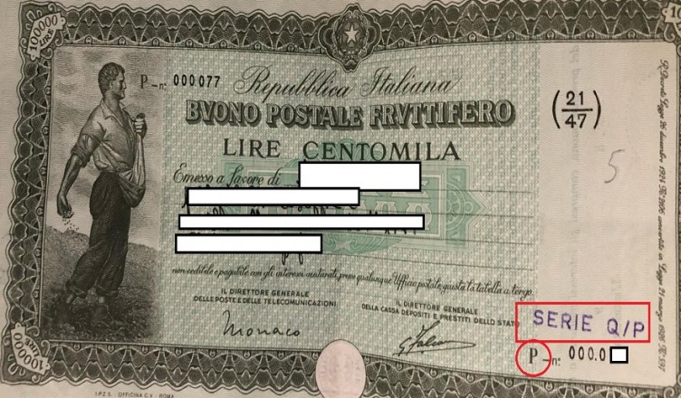 Buono fruttifero Postale