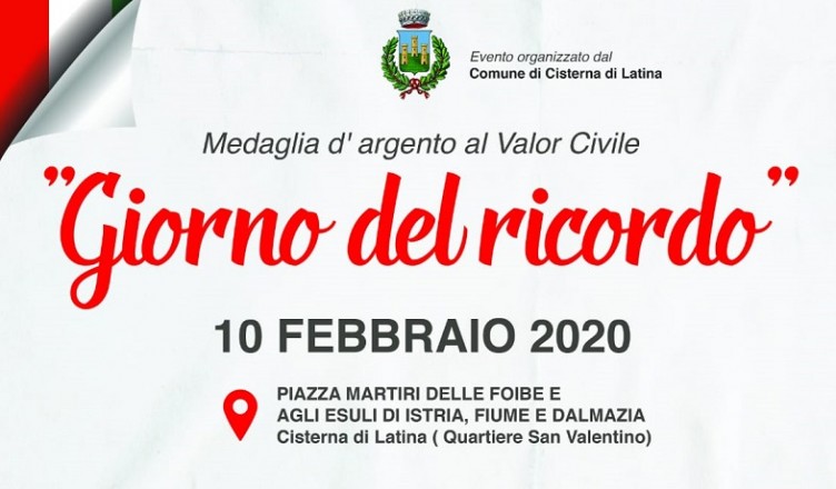 Foibe 10 feb2020 CISTERNA