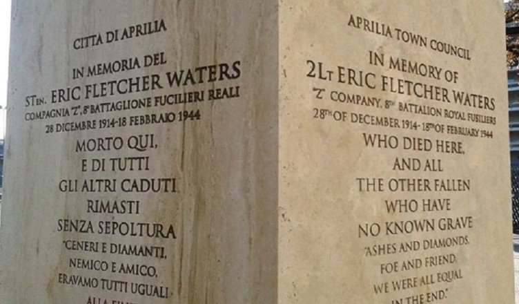 Memoriale Waters APRILE