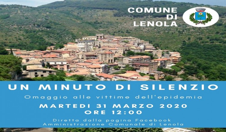 Minuto Silenzio Covid19 Lenola
