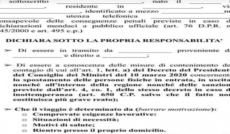 Modulo di spostamenti