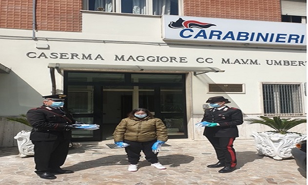 Compagnia di Pontecorvo, foto consegna mascherine