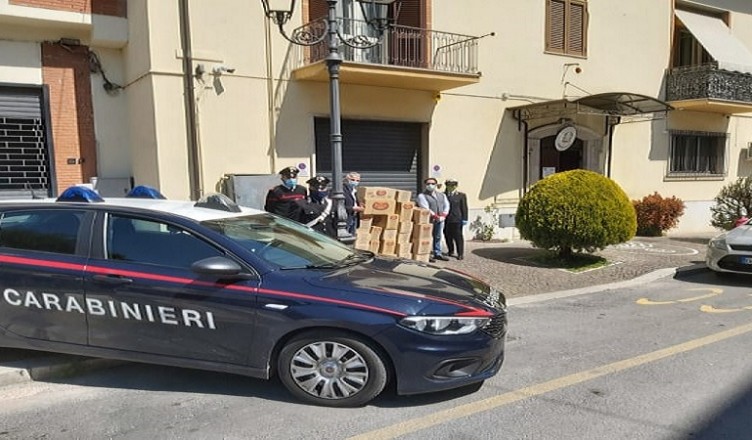 consegna pacchi carabinieri ceprano