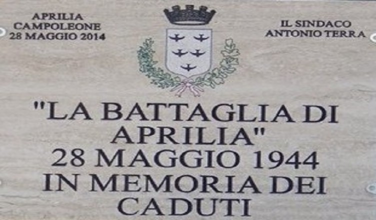 targa commemorativa Campoleone