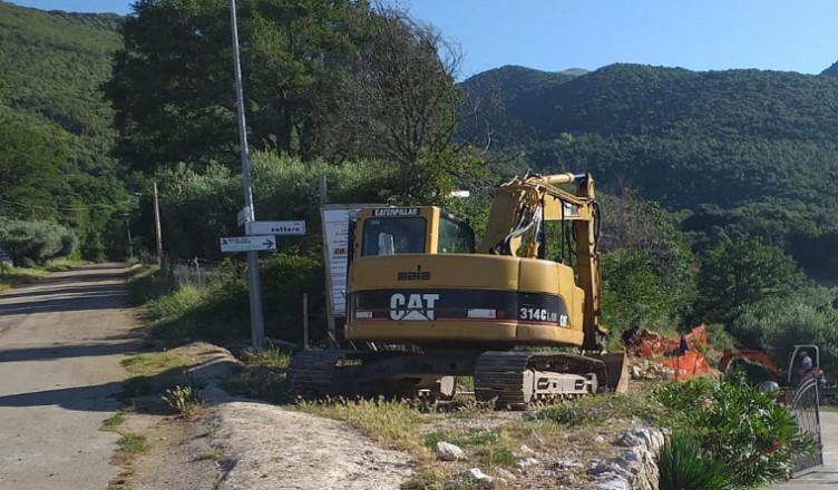 LAVORI STRADA COLLE SAN MAGNO