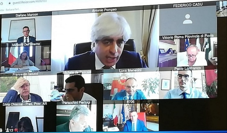 videoconferenza upi pompeo