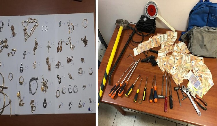 oggetti e soldi rubati ciociaria