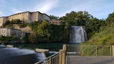 Cascata Grande dell'Isola del Liri veduta galleria eustachio pisani