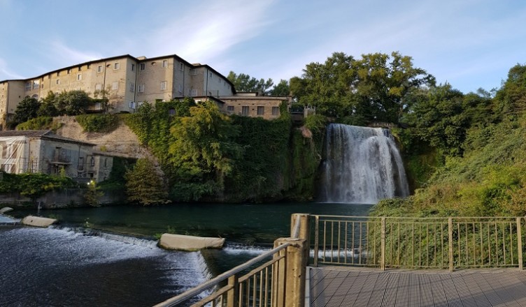Cascata Grande dell'Isola del Liri veduta galleria eustachio pisani
