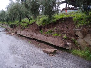 crolla muro al Vallone 1