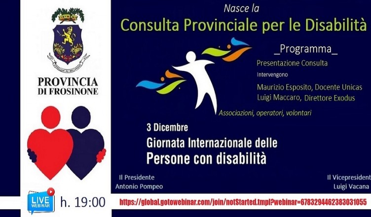 Locandina Consulta disabilità