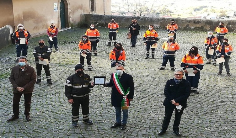 Cori omaggia la Protezione Civile