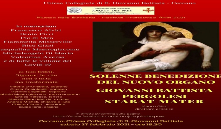 j stabat pergolesi 27 febbraio 2021
