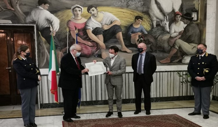 medaglia ricordo poliziotto Giuseppe Corbo